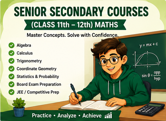 Senior Secondary Courses (Class 11th - 12th) Maths
